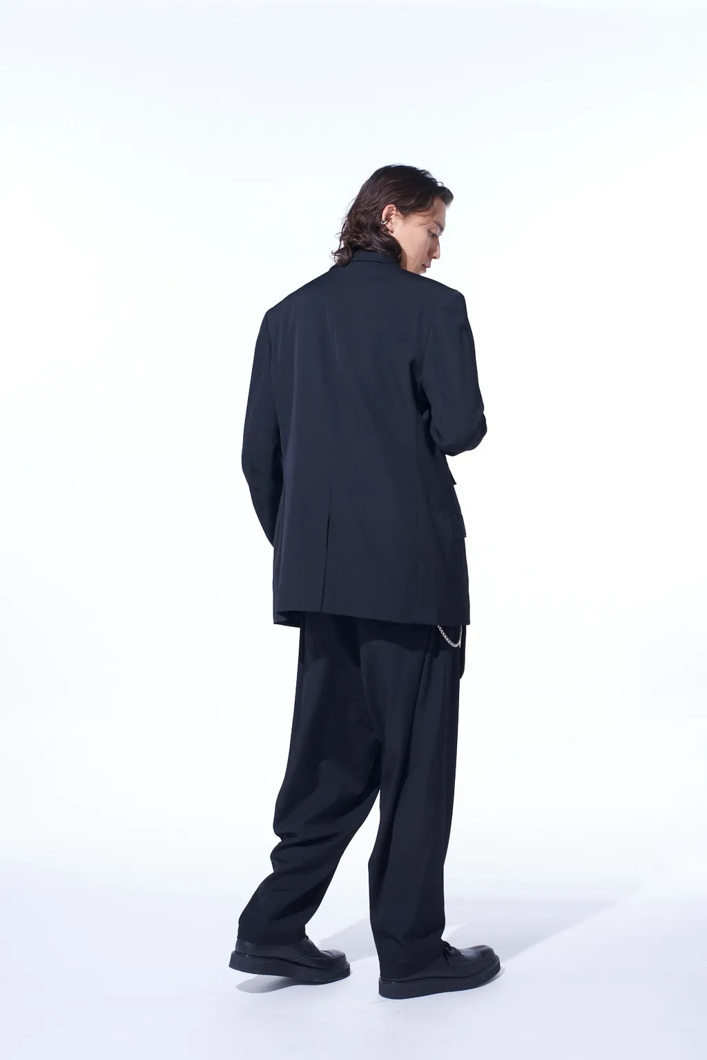 Washer Wool Gabardine Change Pocket Tailored Jacket
