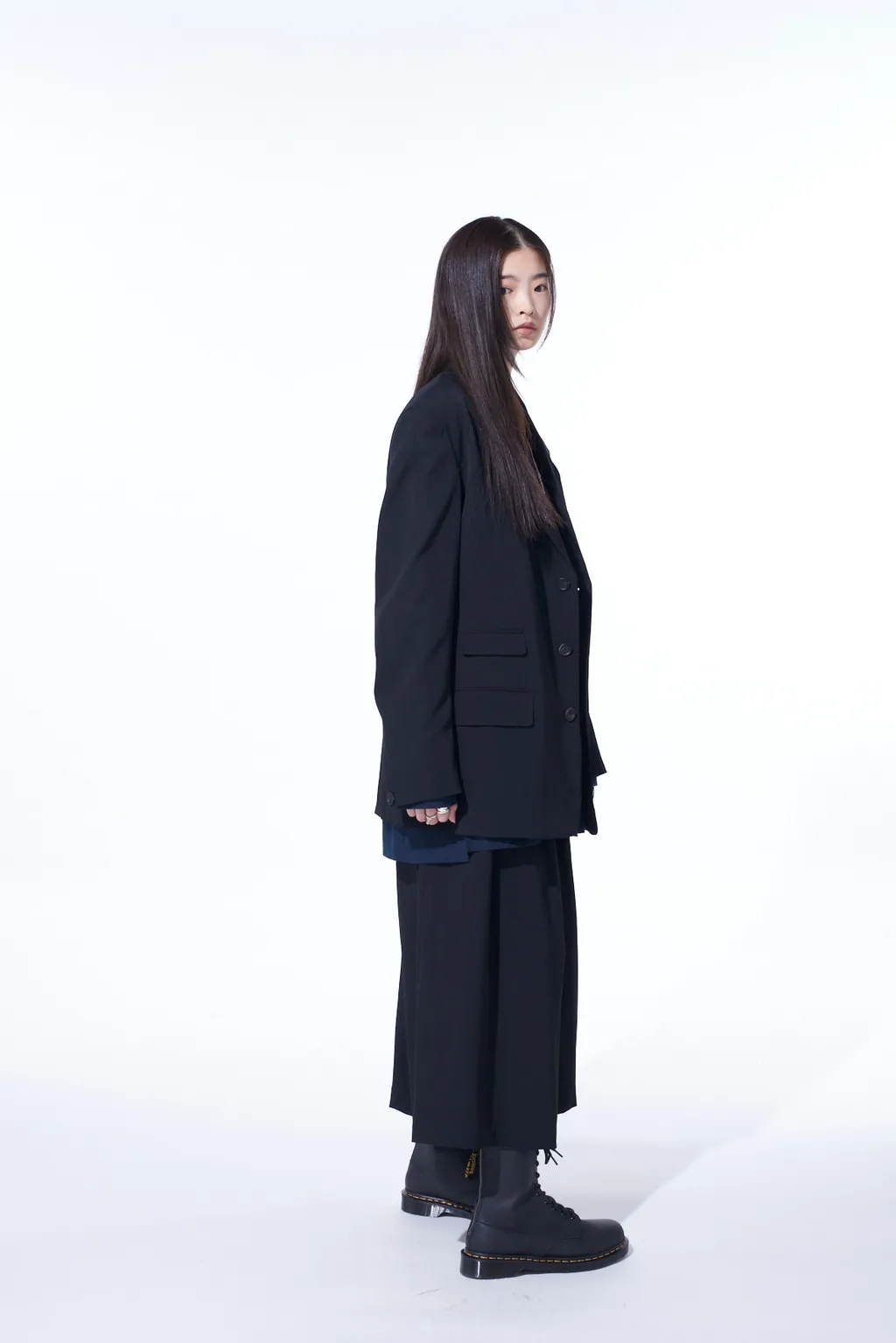 Washer Wool Gabardine Change Pocket Tailored Jacket