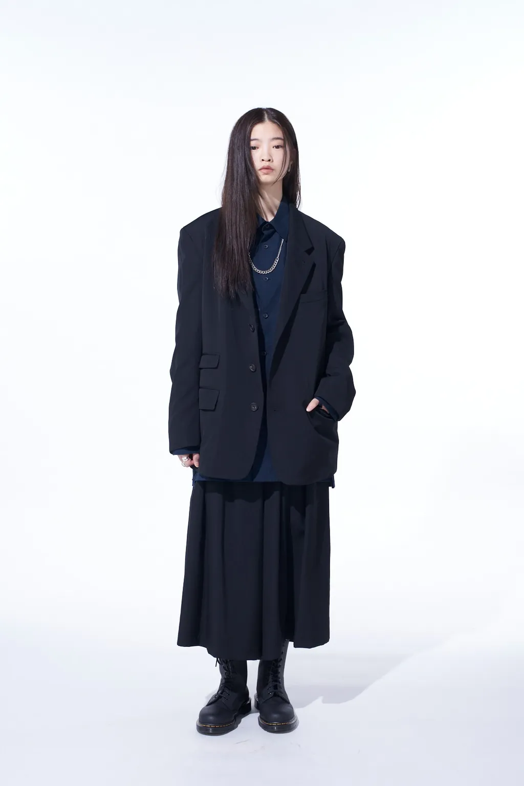 Washer Wool Gabardine Change Pocket Tailored Jacket