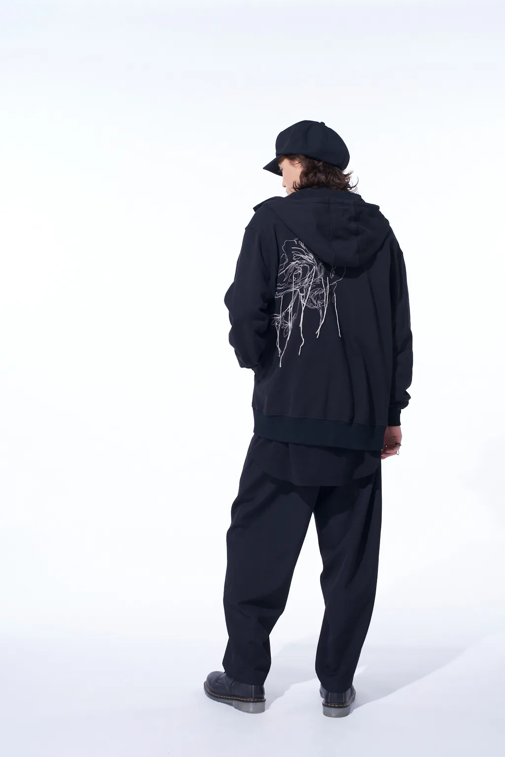 Washer Wool Gabardine 2 Tuck Suspender Pants