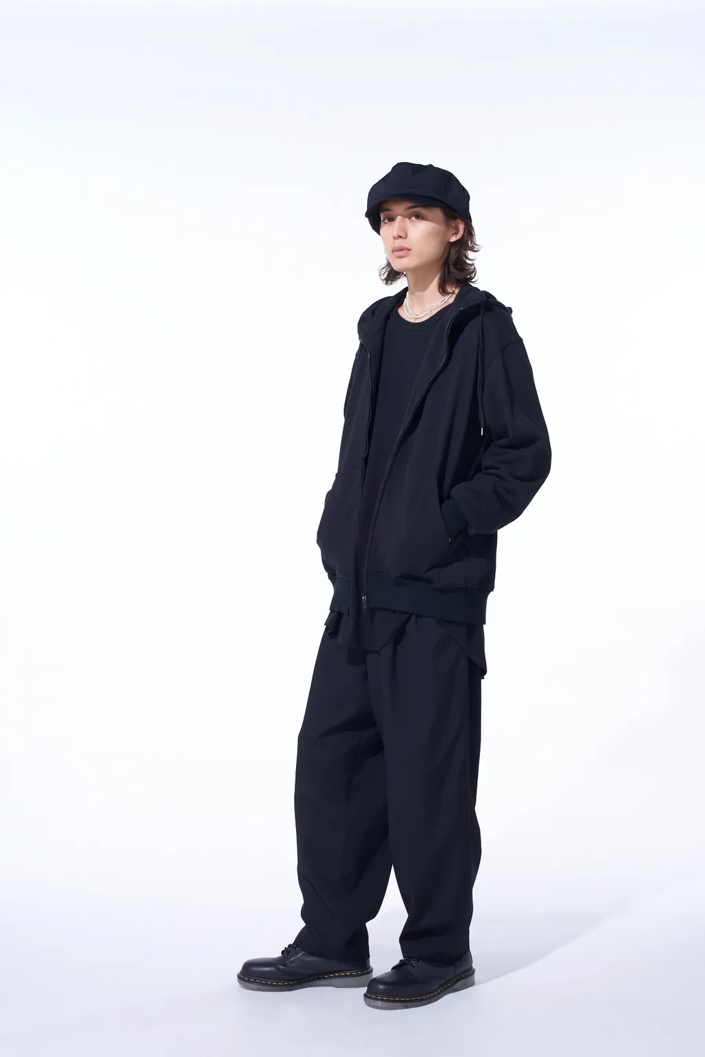 Washer Wool Gabardine 2 Tuck Suspender Pants