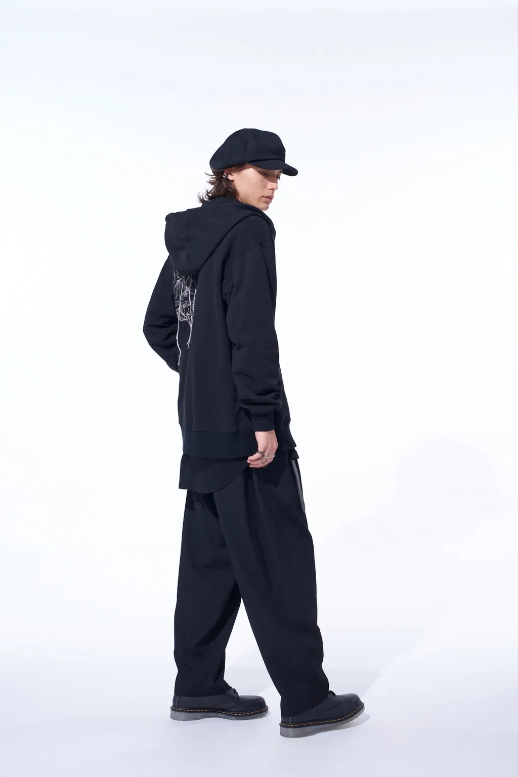 Washer Wool Gabardine 2 Tuck Suspender Pants