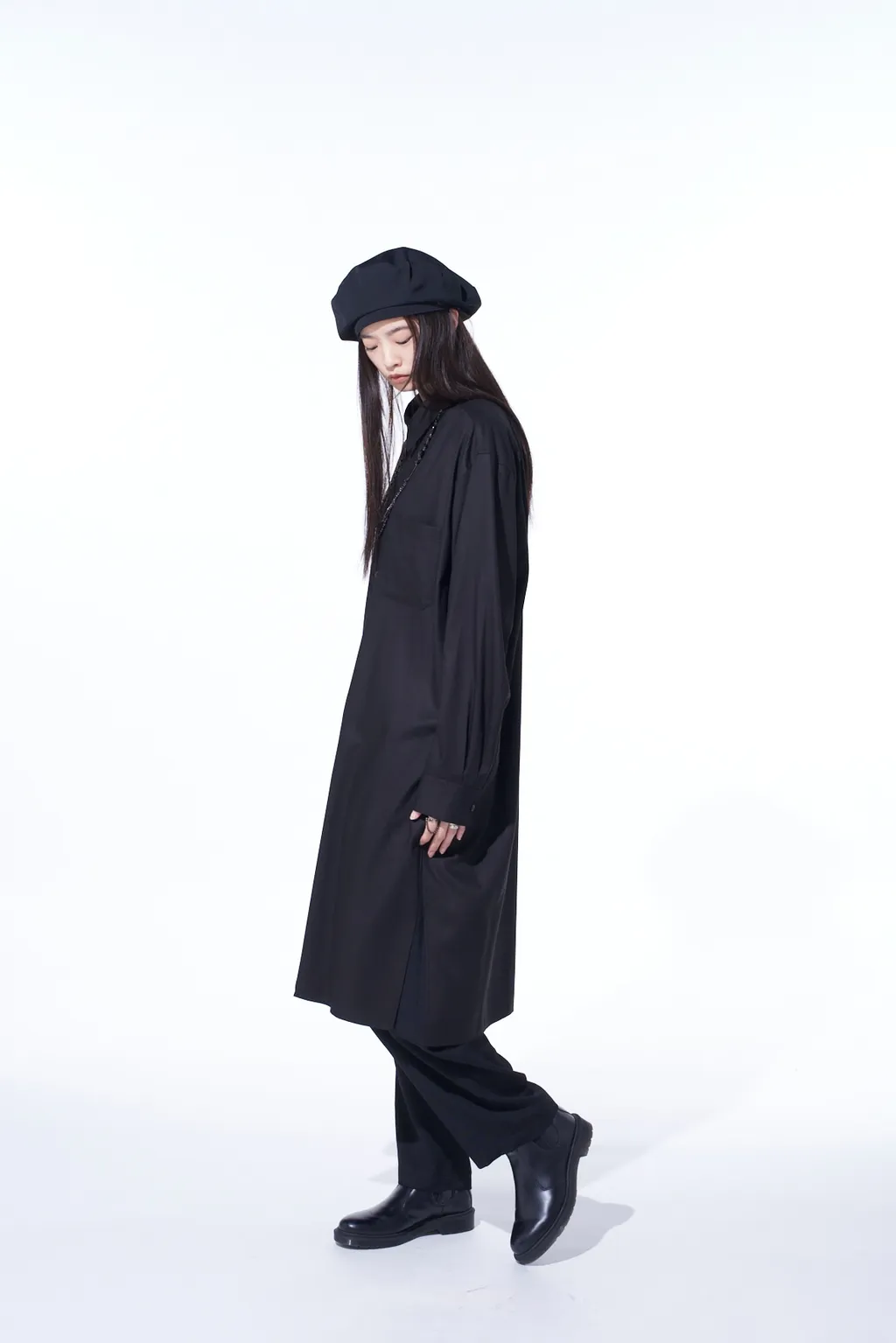 Washer Wool Gabardine 2 Tuck Suspender Pants