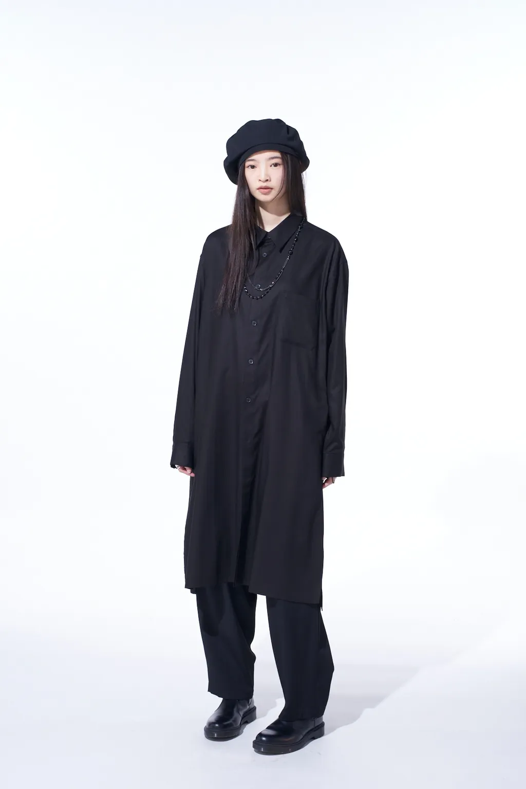 Washer Wool Gabardine 2 Tuck Suspender Pants