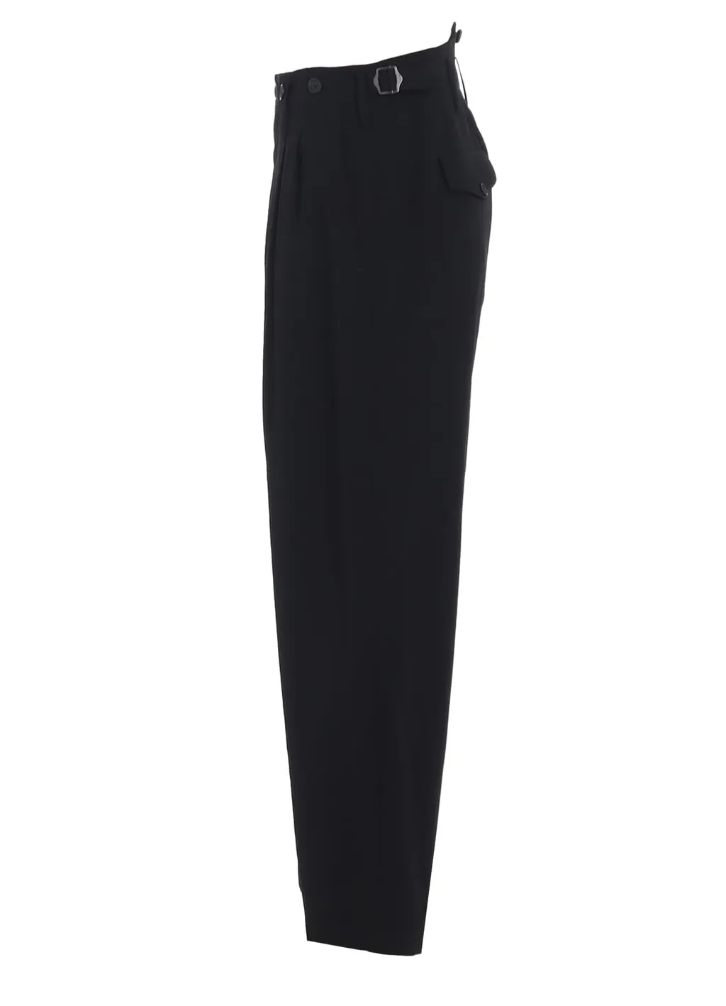 Washer Wool Gabardine 2 Tuck Suspender Pants