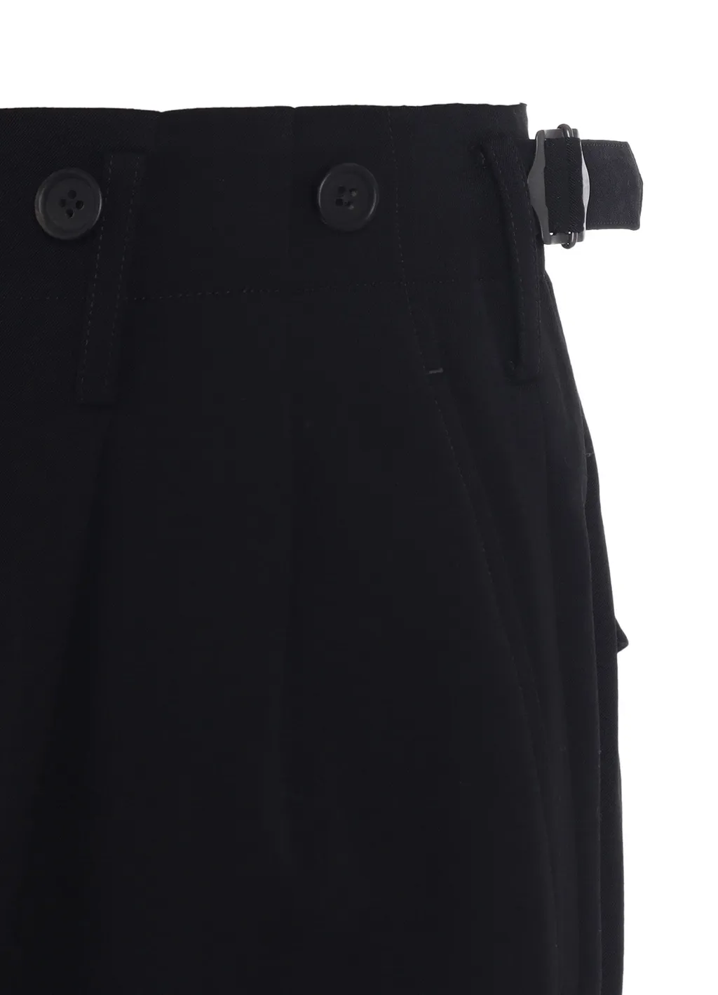 Washer Wool Gabardine 2 Tuck Suspender Pants