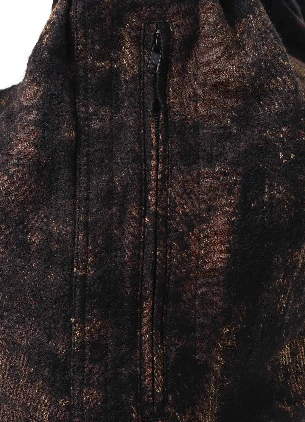 Check Jacquard Draped Shoulder Bag
