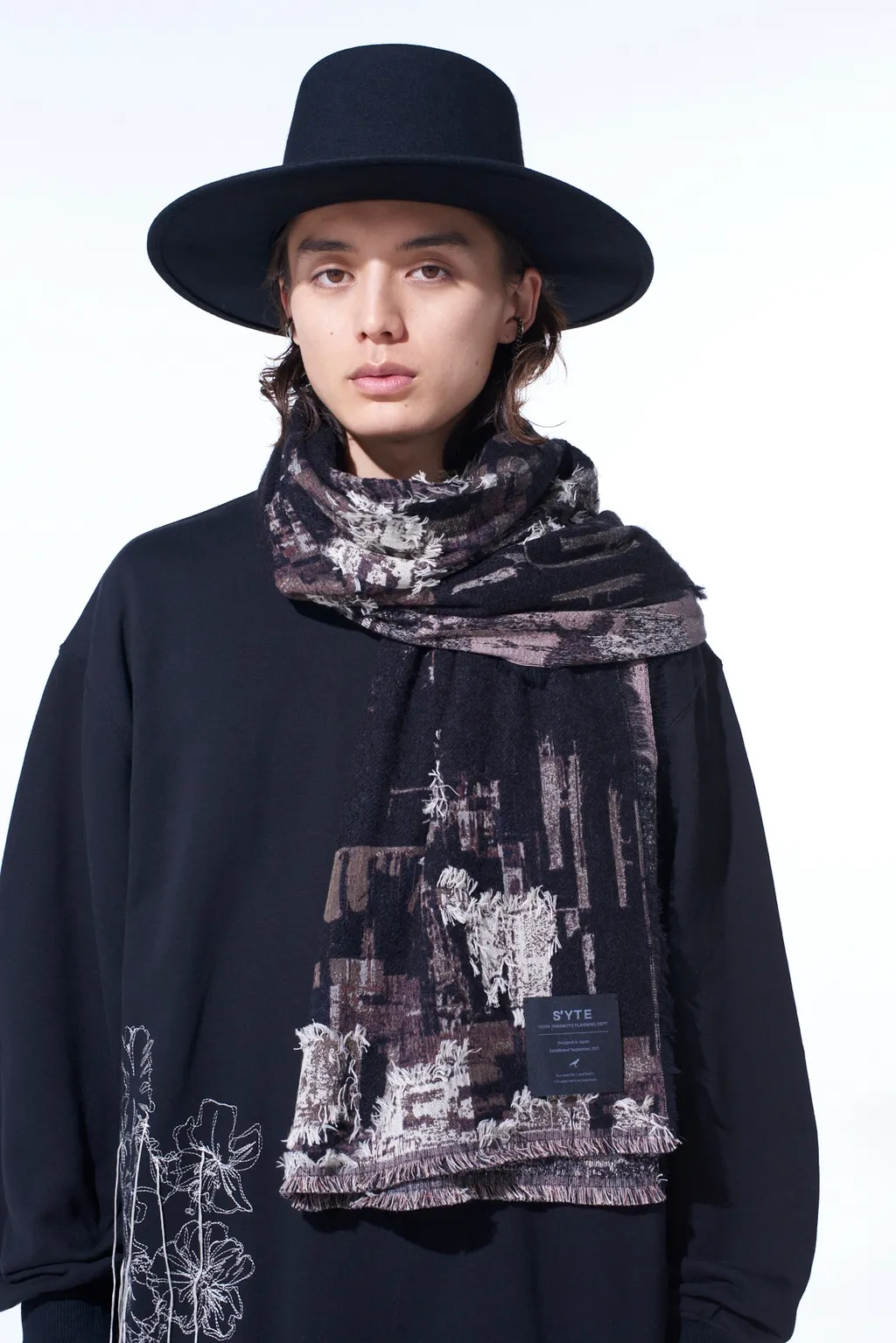 Patchwork Cut Jacquard Stole