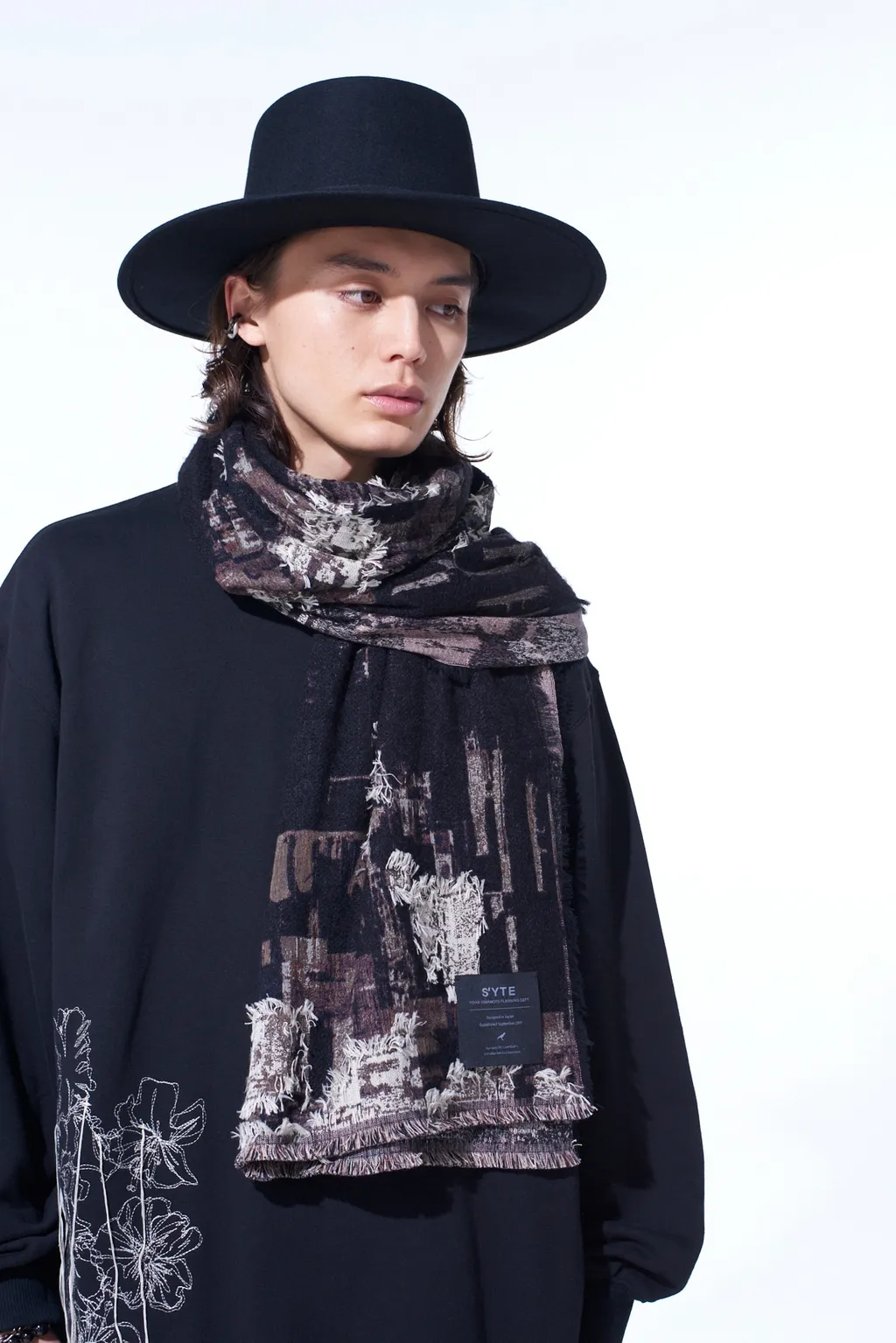 Patchwork Cut Jacquard Stole