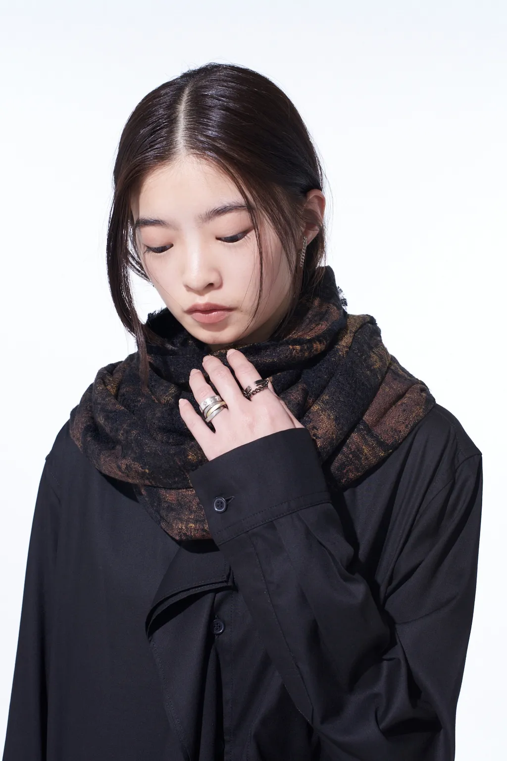 Check Jacquard Stole