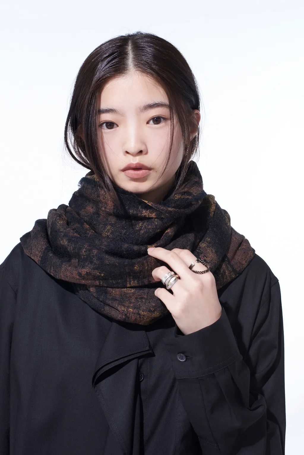 Check Jacquard Stole