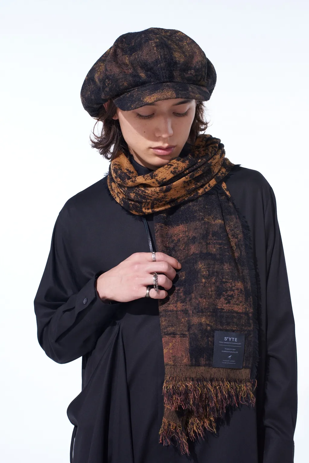 Check Jacquard Stole