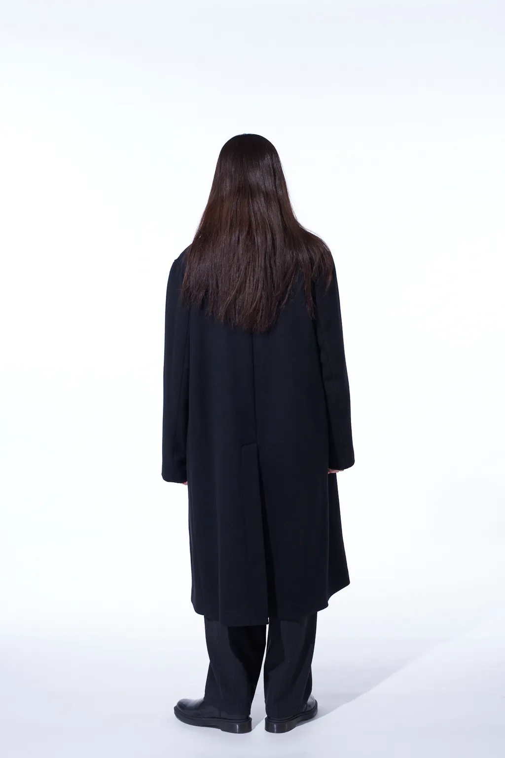 4/24 Kersey Tube Lapel Double Long Coat