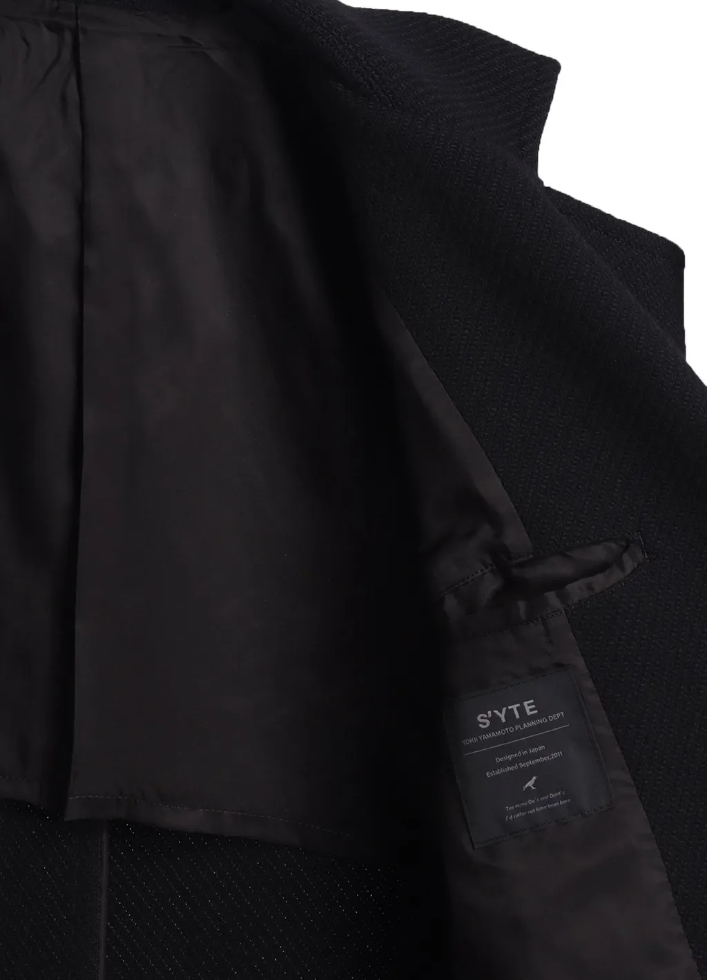 4/24 Kersey Tube Lapel Double Long Coat