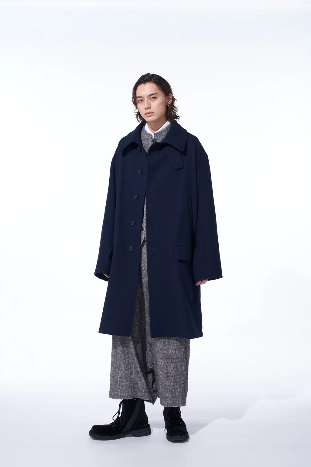 4/24 Kersey Oversized Stand Collar Coat