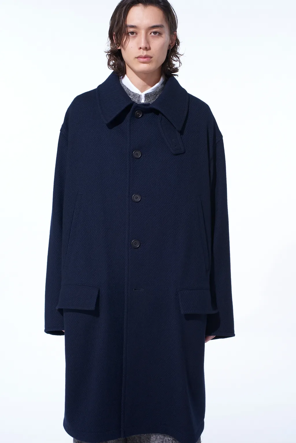 4/24 Kersey Oversized Stand Collar Coat