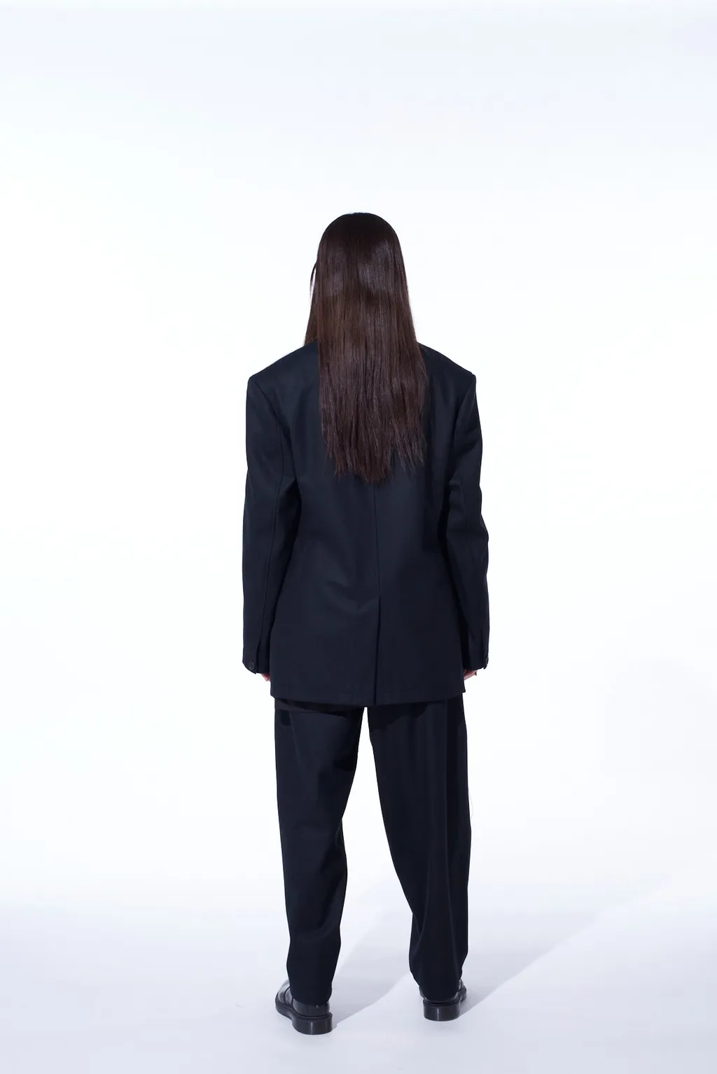 Lamb Wool Printed Messege Embroidery Tailored Jacket