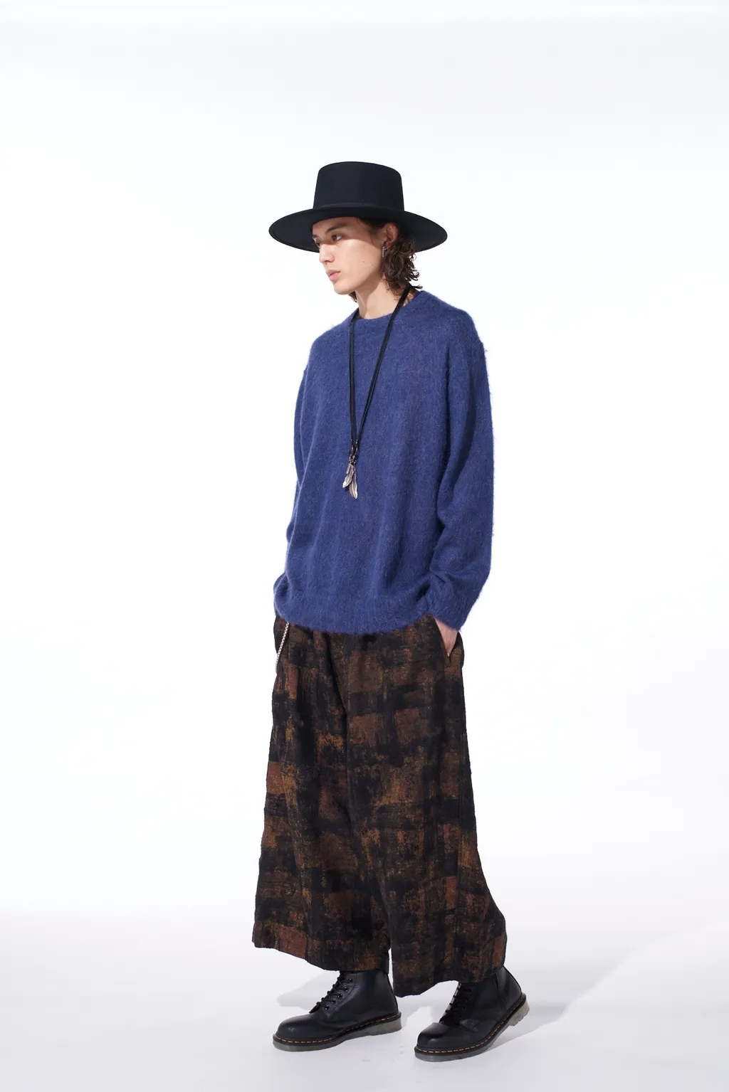 5G Brushed Mohair Pullover