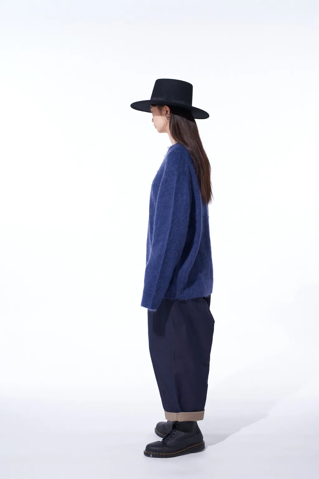 5G Brushed Mohair Pullover