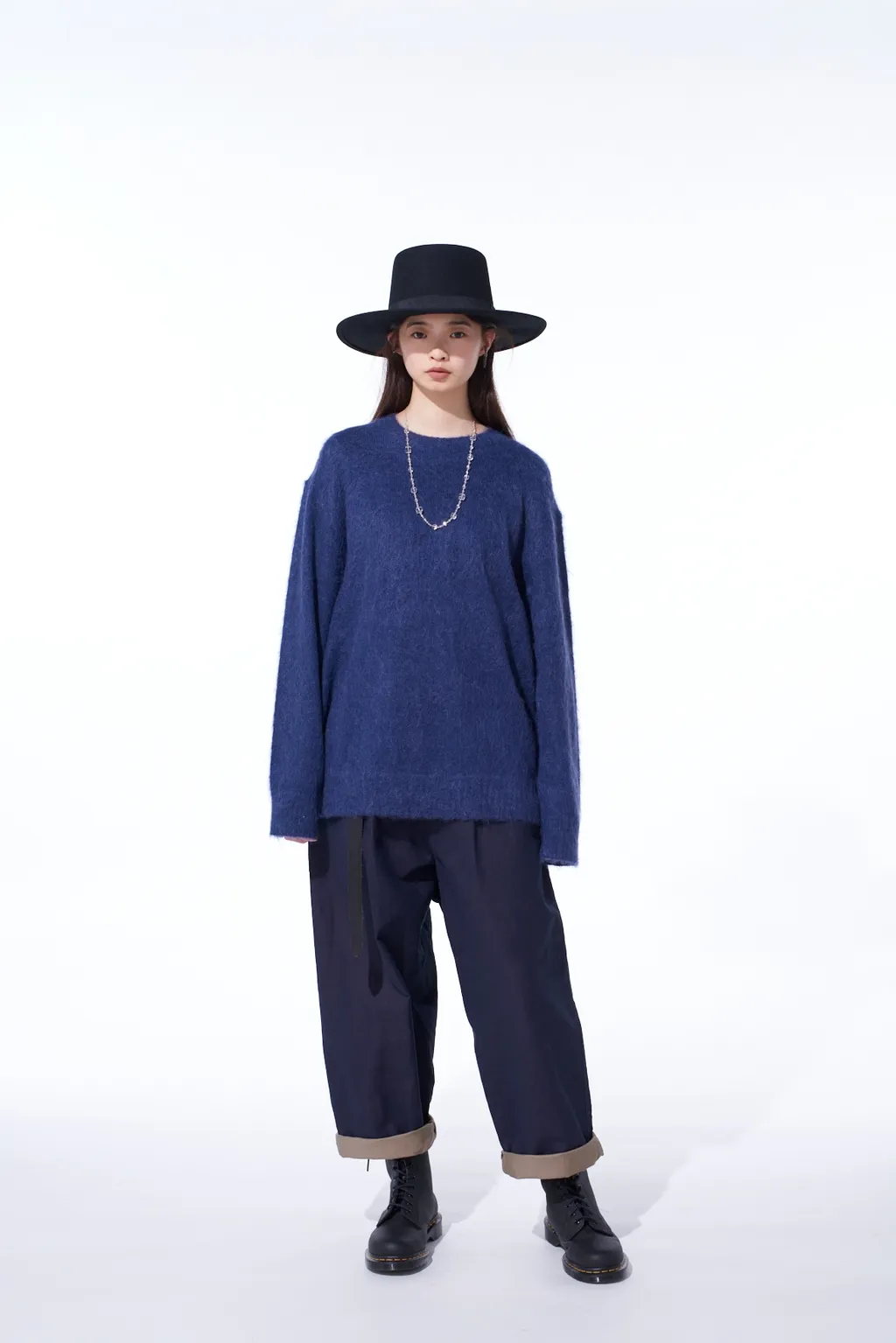 5G Brushed Mohair Pullover