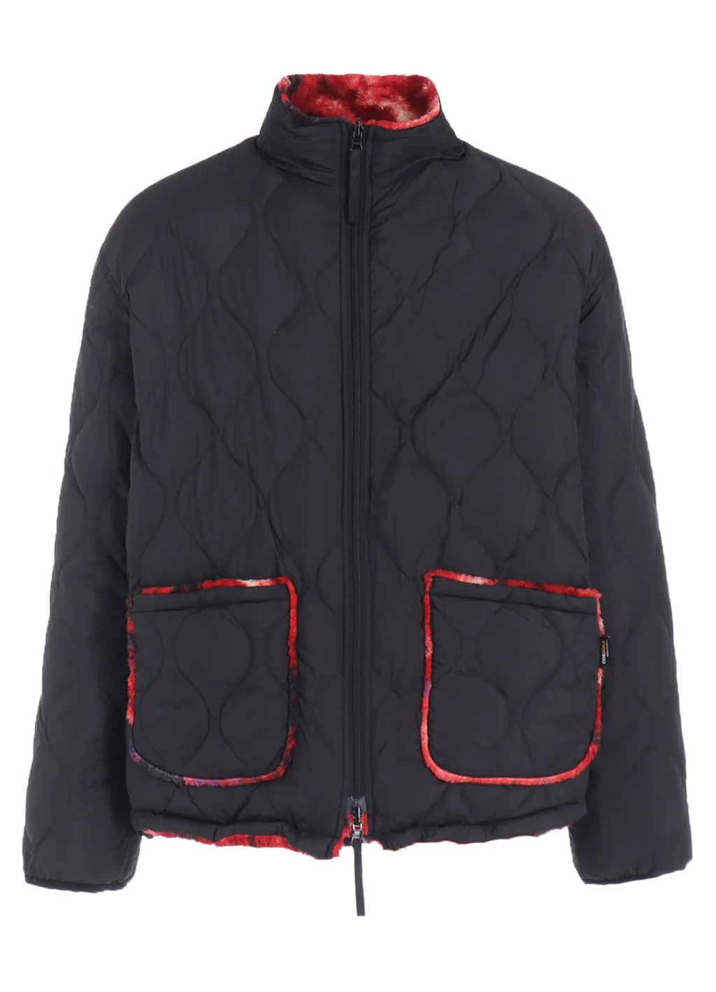 S'yte X Taion Reversible Quilted Red Printed Fleece Jacket
