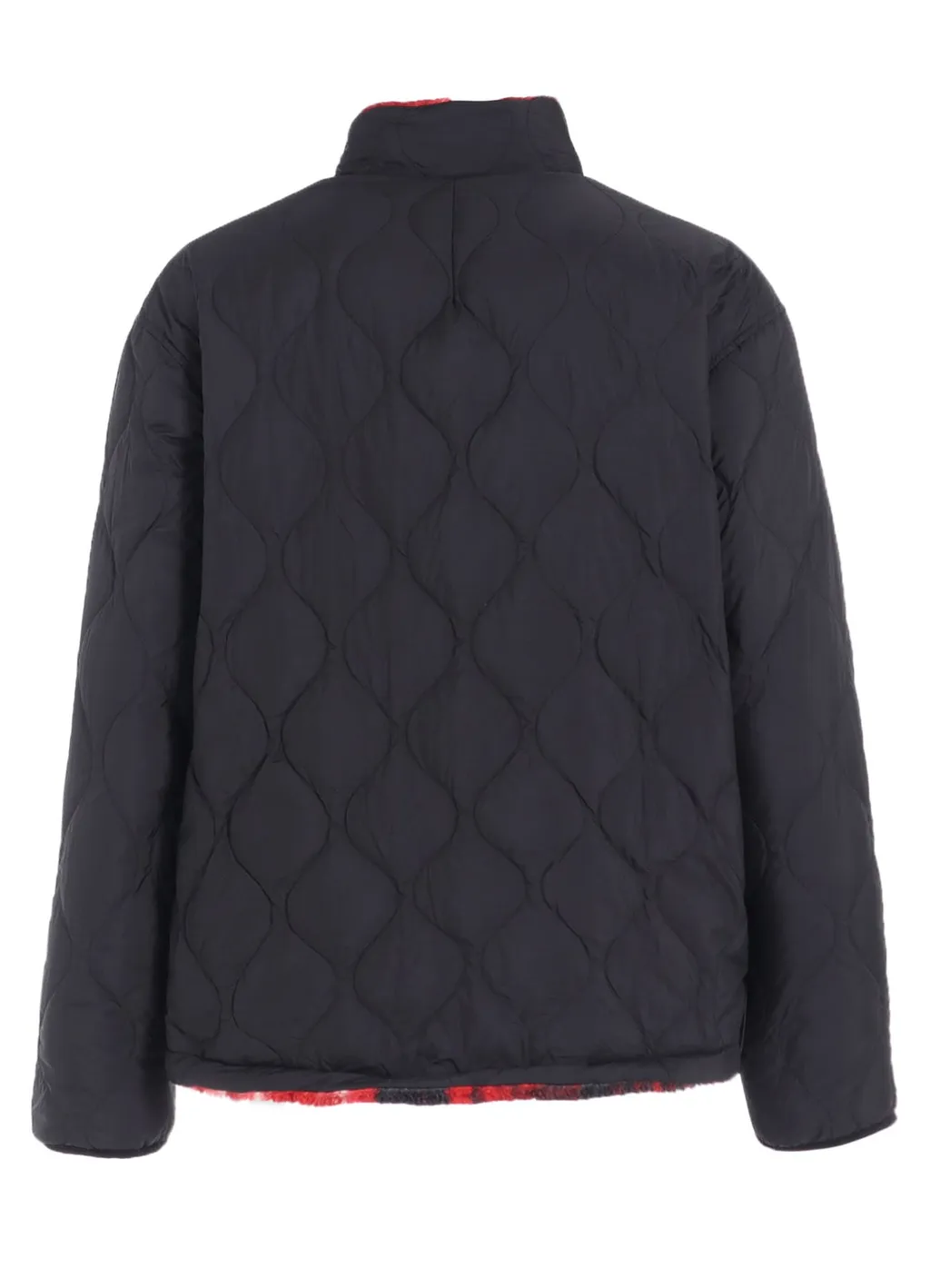 S'yte X Taion Reversible Quilted Red Printed Fleece Jacket