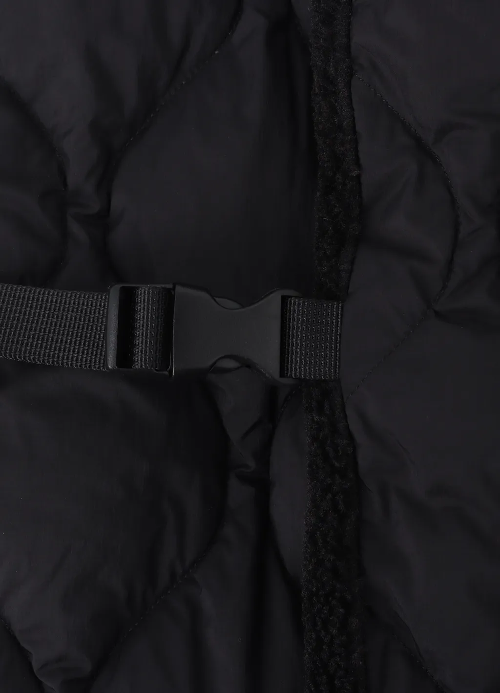 S'yte X Taion Reversible Quilted Down Scarf With Black Fleece Lining