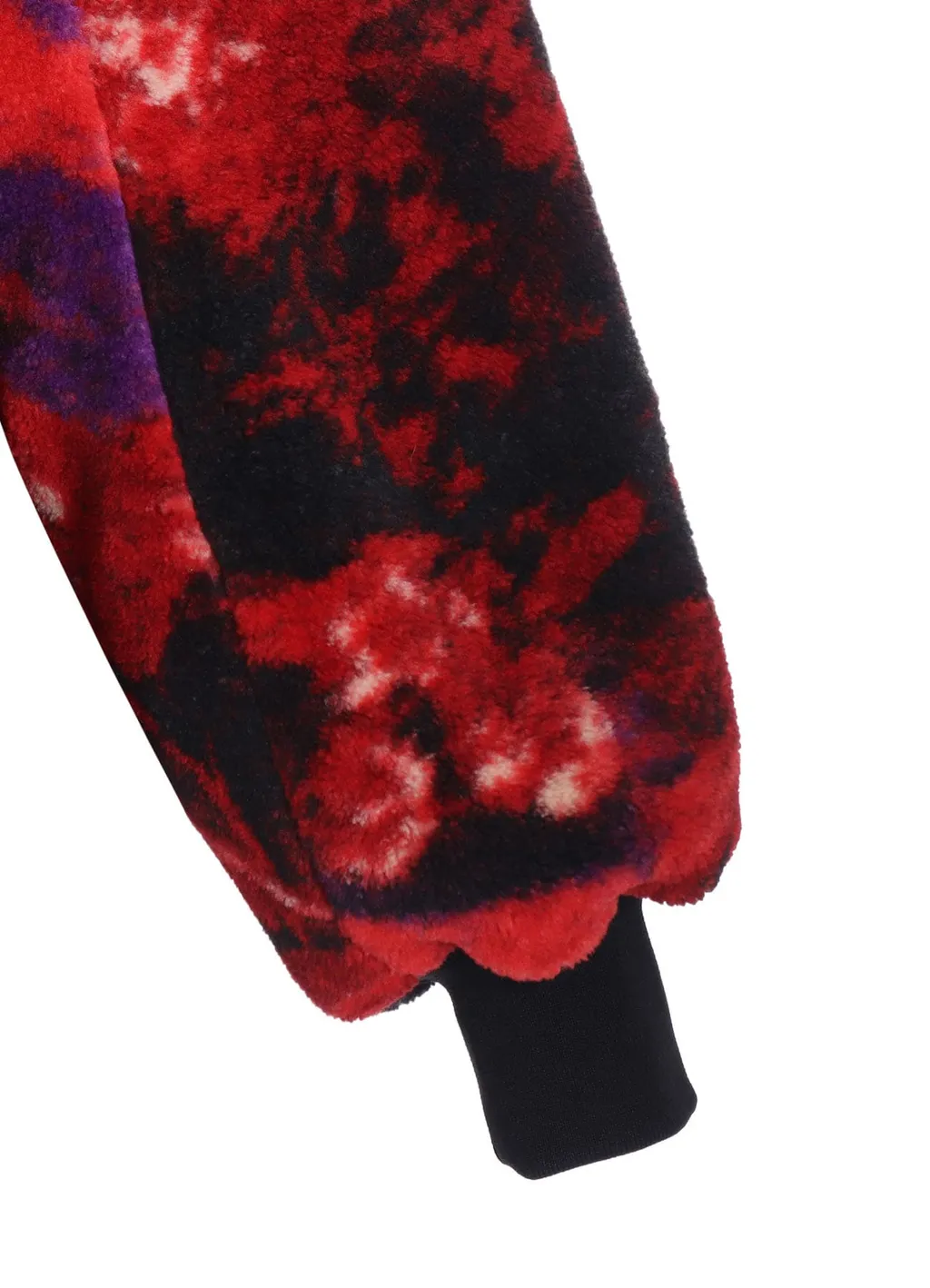 S'yte X Taion Reversible Long Bomber Jacket With Red Printed Fleece Lining