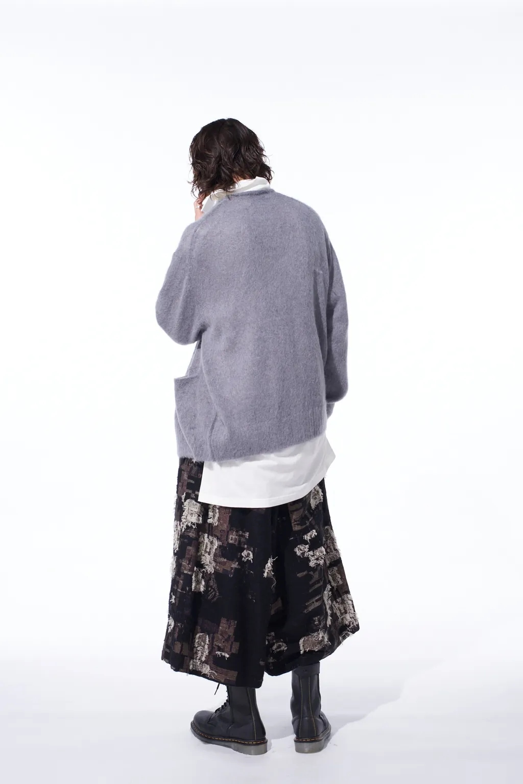 5G Brushed Mohair Cardigan