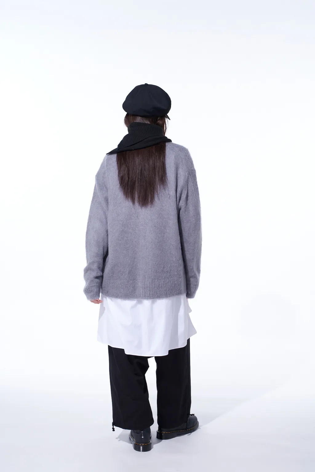 5G Brushed Mohair Cardigan