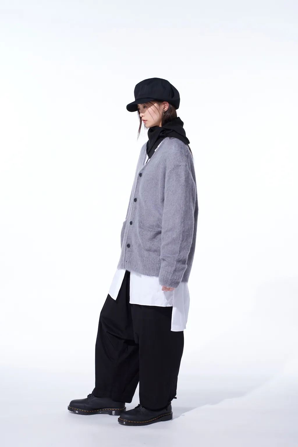 5G Brushed Mohair Cardigan