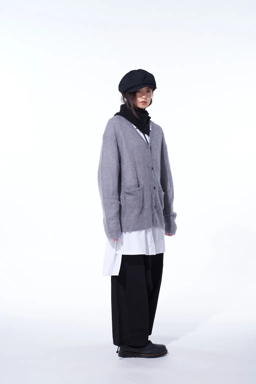 5G Brushed Mohair Cardigan