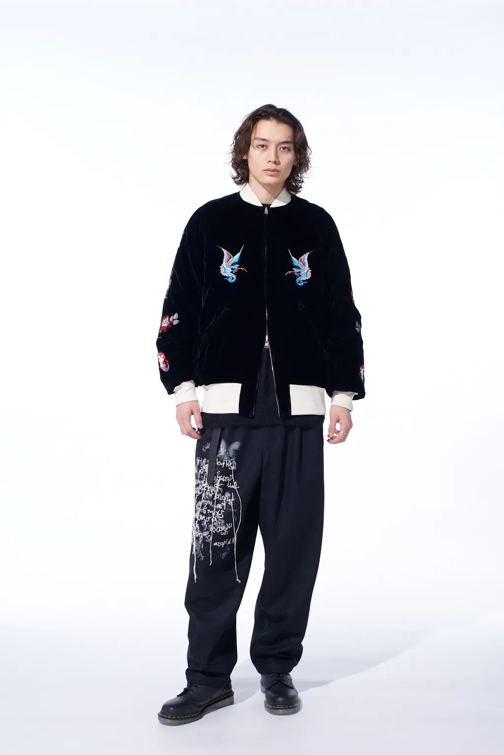 S'yte X Taion Embroidery Quilted Down Reversible Bomber Jacket
