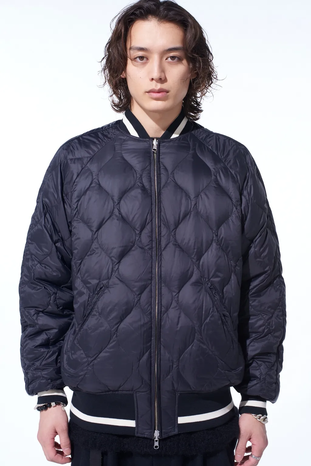 S'yte X Taion Embroidery Quilted Down Reversible Bomber Jacket