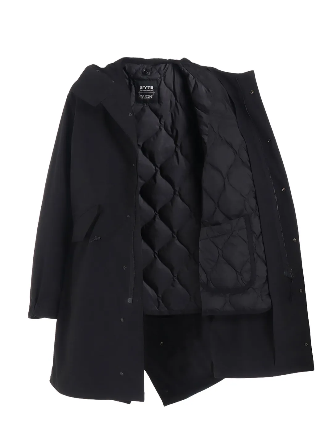 S'yte X Taion Hooded Coat With Quilted Down Liner