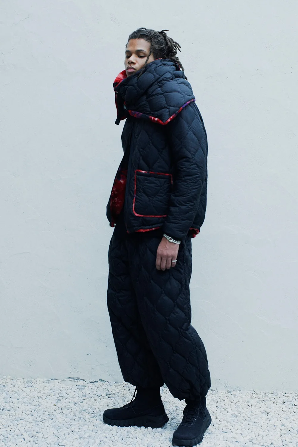 S'yte X Taion Elastic-Hem Quilted Down Pants