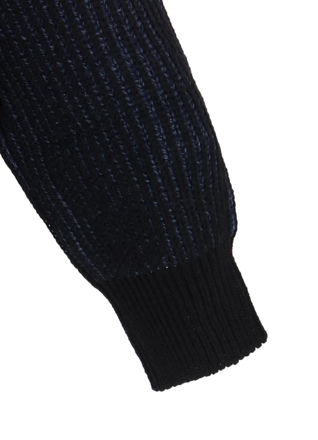 5G Bulky Wool Rib Stitch Oversized High Neck Knit