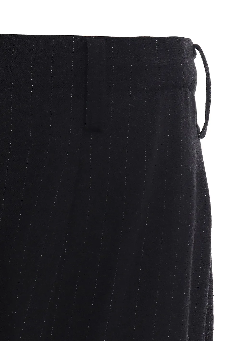 Striped Silk Angora Wool Tapered Pants