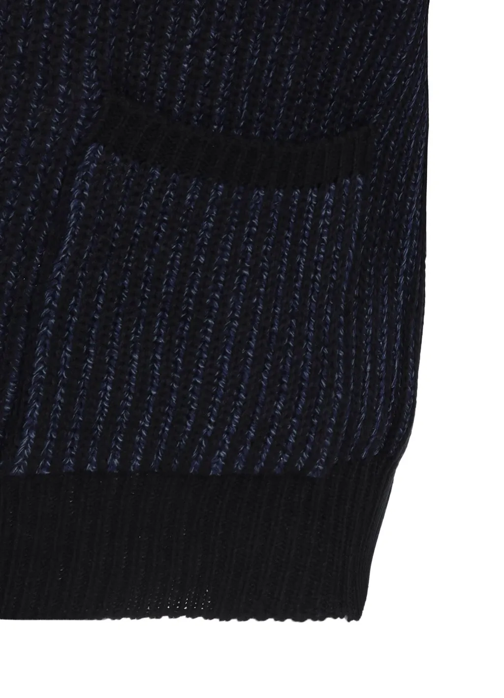 5G Bulky Wool Rib Stitch V-Neck Cardigan