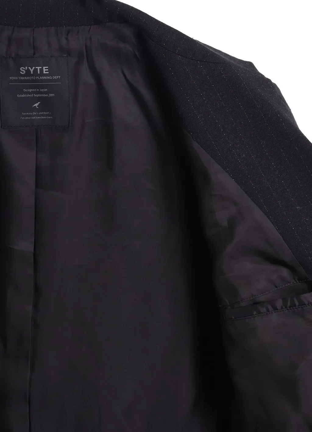 Striped Silk Angora Wool 6 Buttons Tailored Jacket