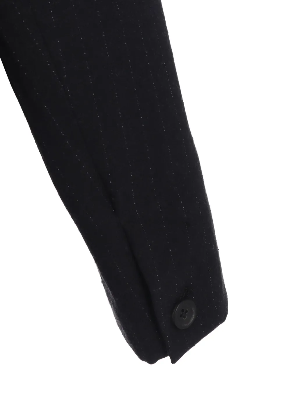 Striped Silk Angora Wool 6 Buttons Tailored Jacket