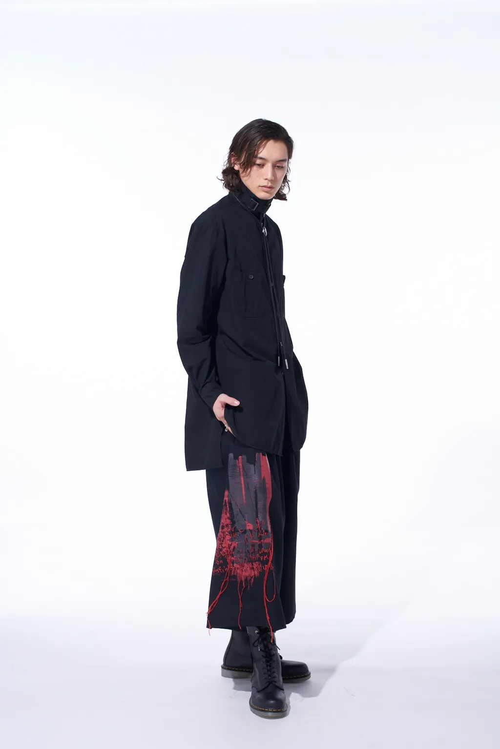 Cotton Linen Stand Collar Shirt