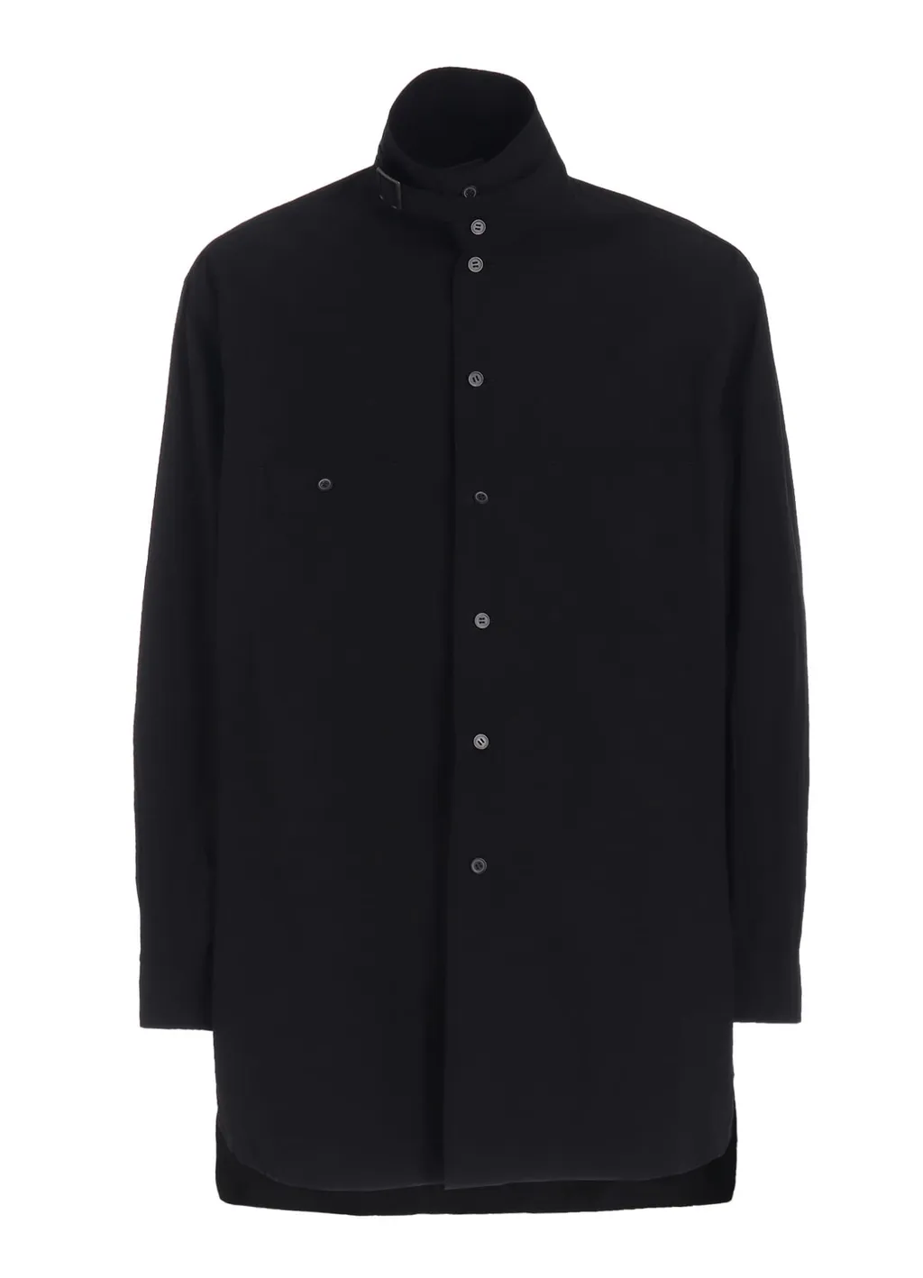 Cotton Linen Stand Collar Shirt