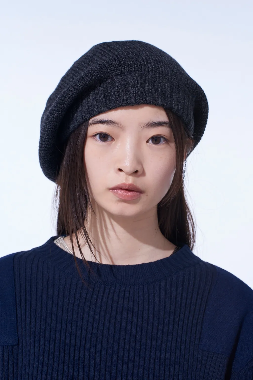 Wool Nylon Knit Casquette