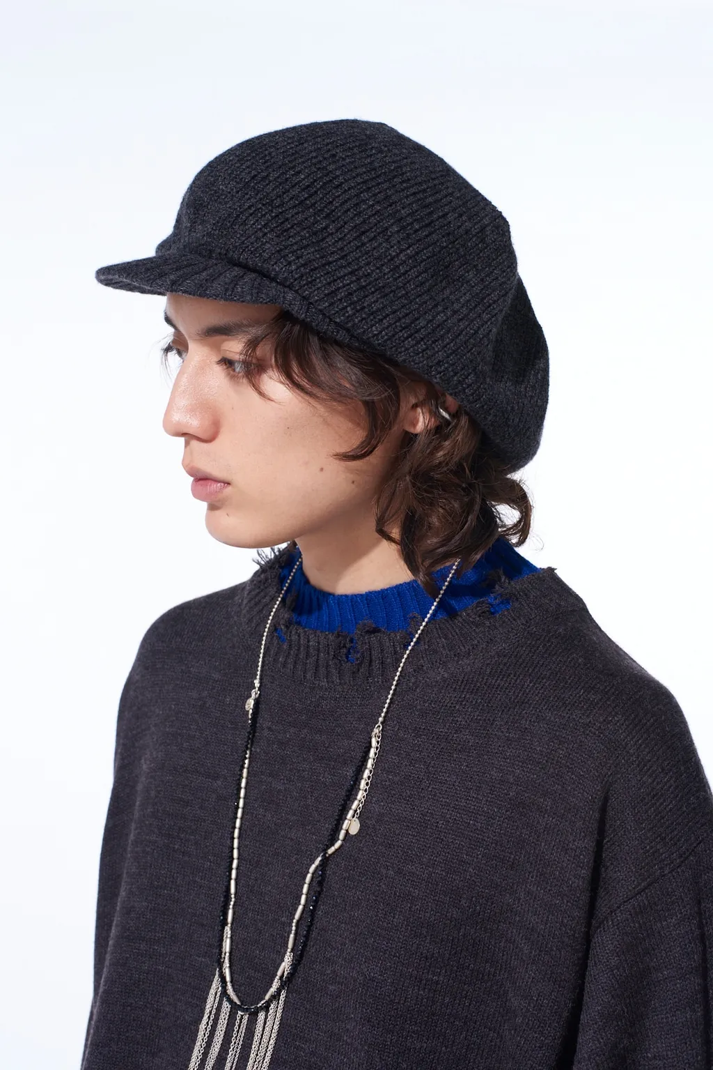 Wool Nylon Knit Casquette