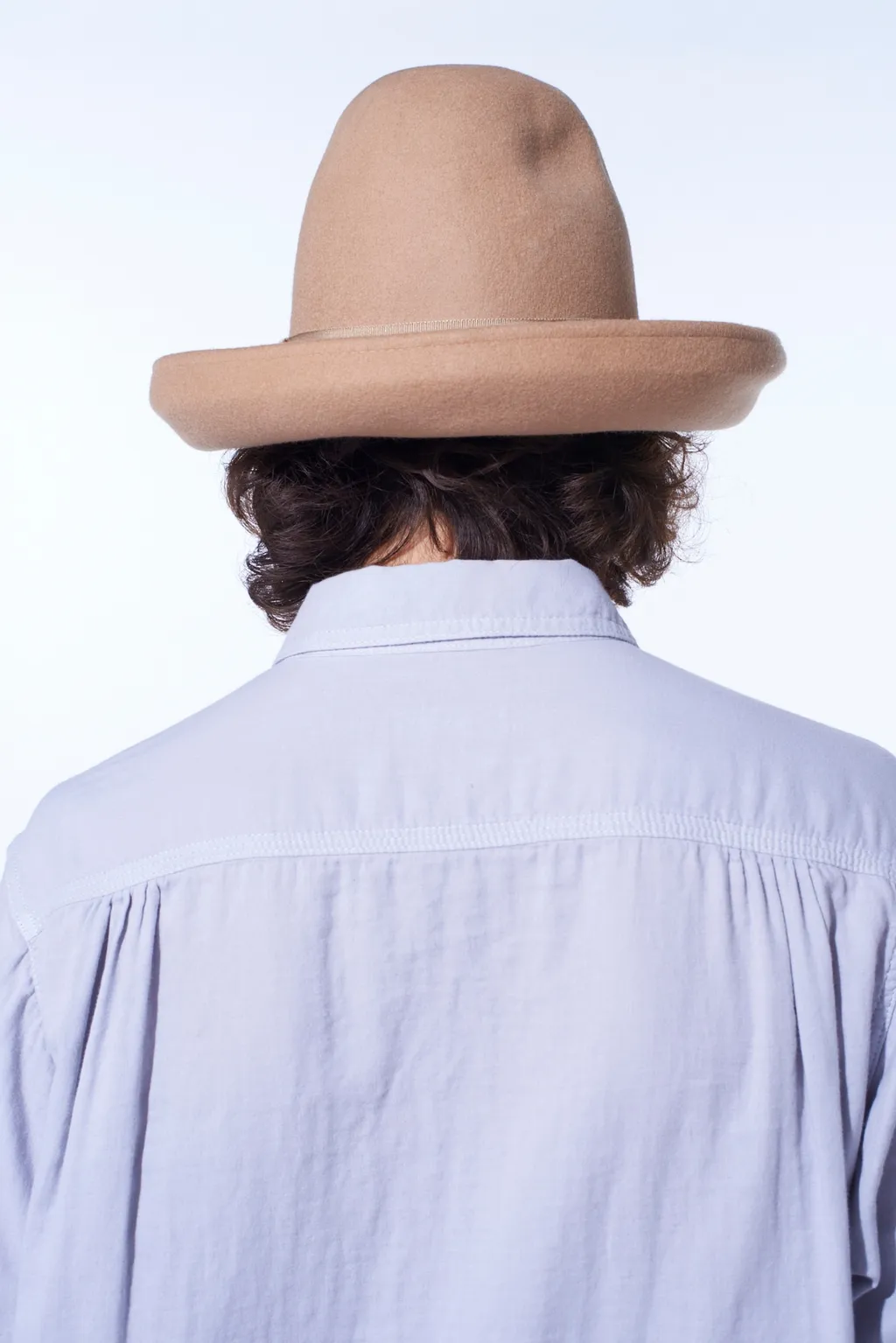 Wool Felt Rollable Brim Mountain Hat
