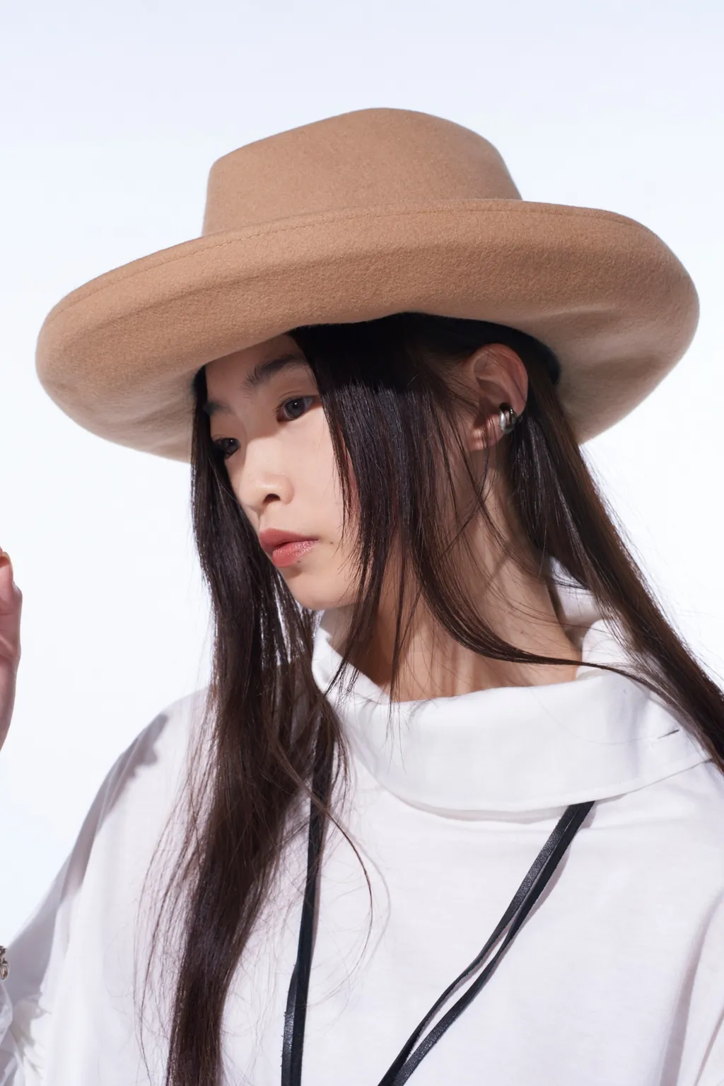Wool Felt Rollable Brim Mountain Hat