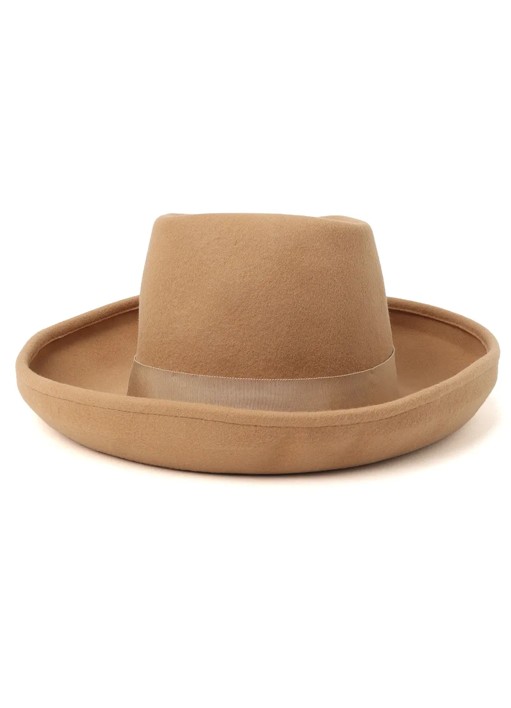 Wool Felt Rollable Brim Mountain Hat