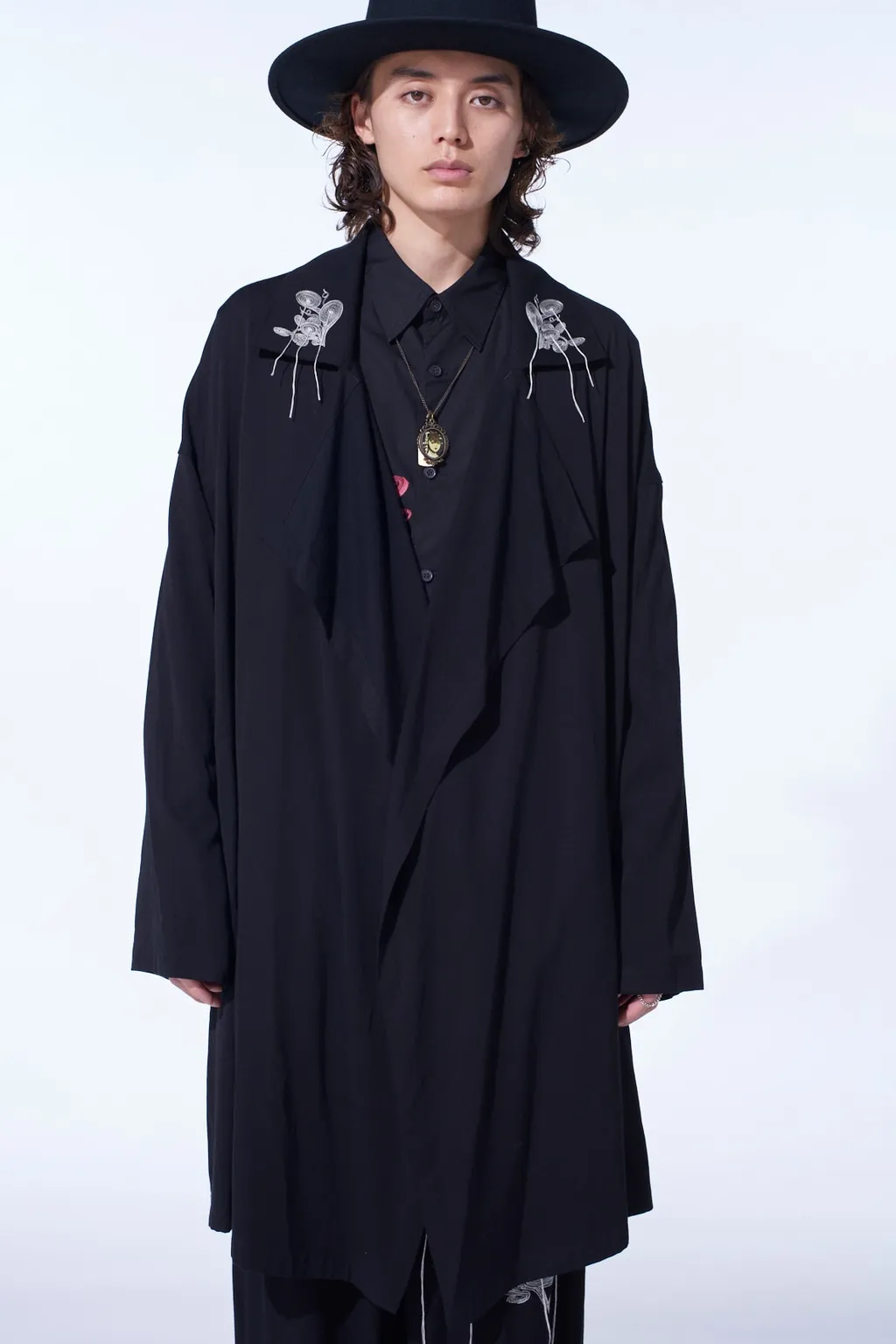 S'yte × Junji Ito -Uzumaki- Kirie Wearing Yohji Yamamoto Drape Coat