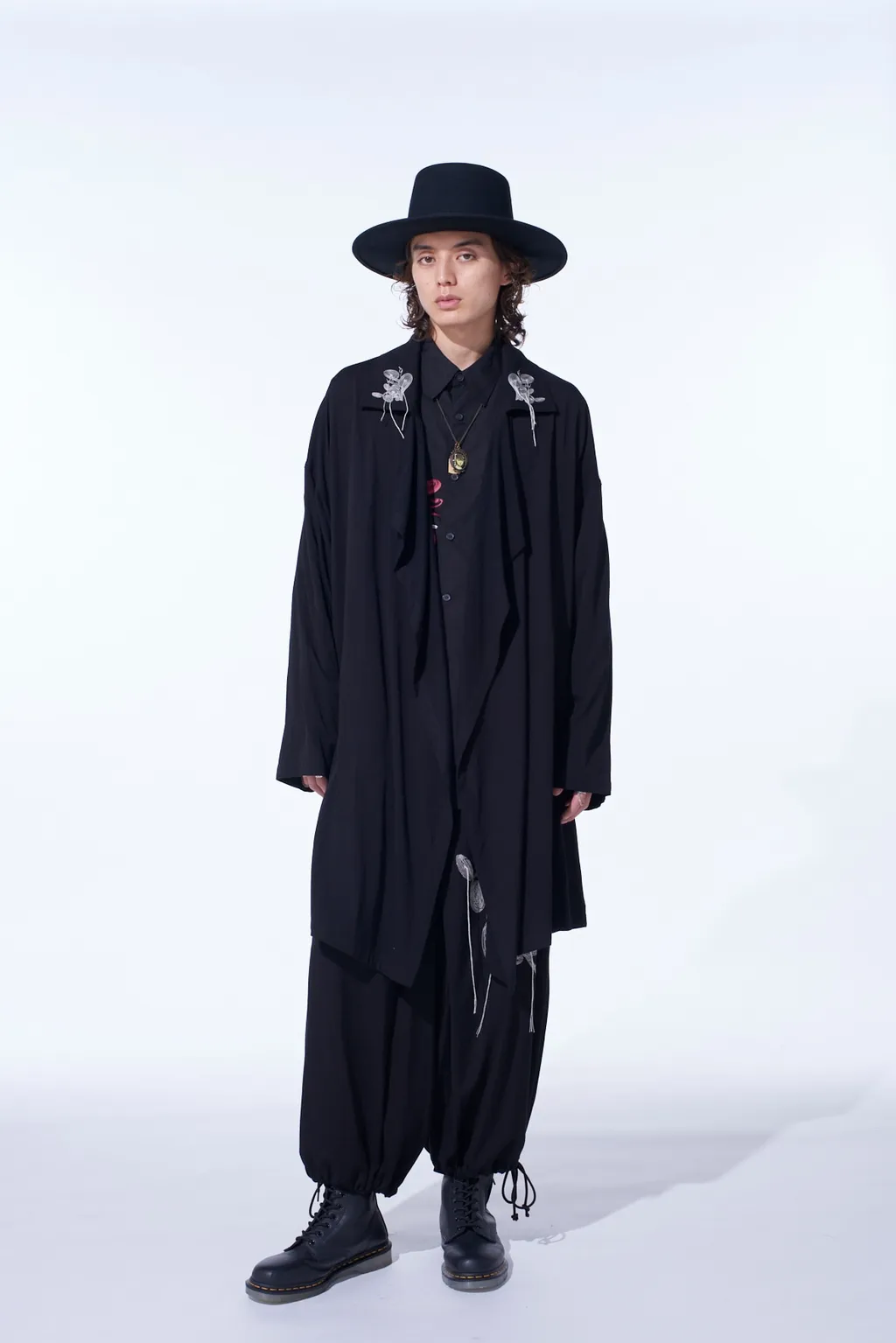 S'yte × Junji Ito -Uzumaki- Kirie Wearing Yohji Yamamoto Drape Coat